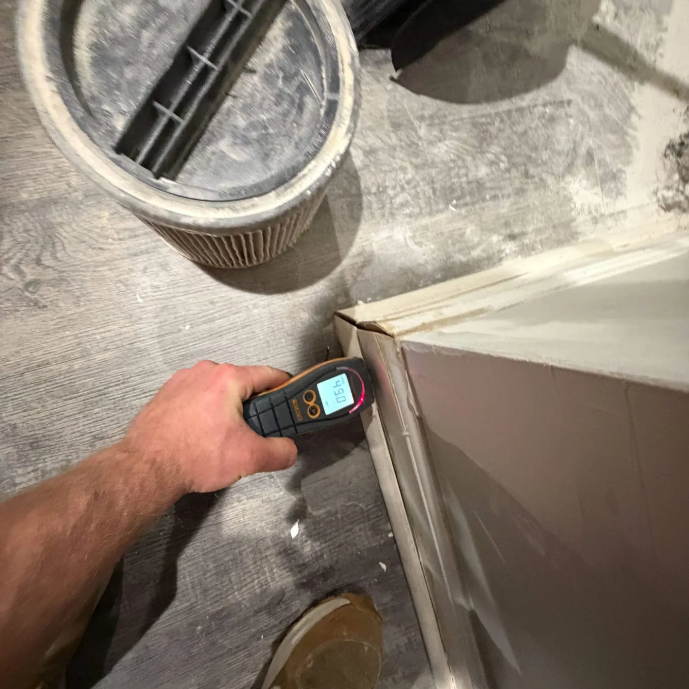 Certified restoration crew at work on Spiceland residence