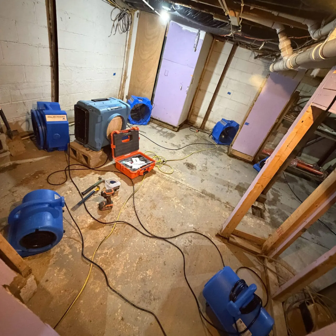 IICRC certified drying setup in Henry County, IN